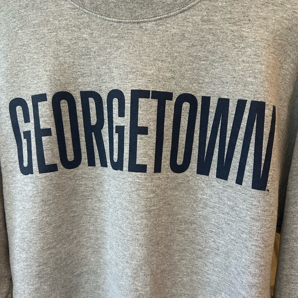 Georgetown Gray Crewneck Sweatshirt - Picture 2 of 5
